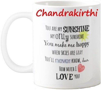 Exocticaa Chandrakirthi Love Romantic Quotes 71 Ceramic Coffee Mug(325 ml)