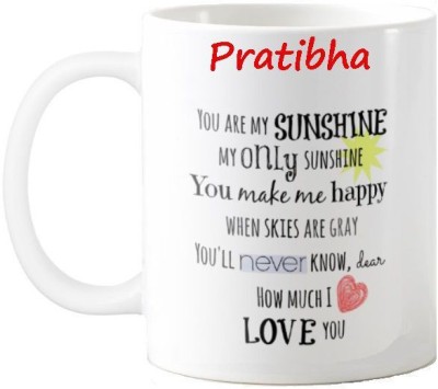 Exocticaa Pratibha Love Romantic Quotes 71 Ceramic Coffee Mug(325 ml)