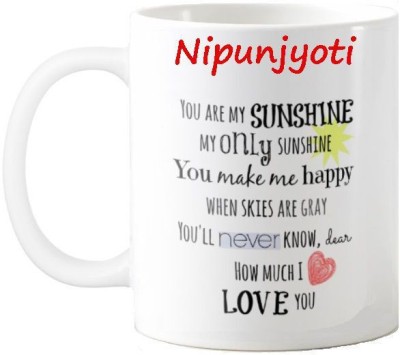 Exocticaa Nipunjyoti Love Romantic Quotes 71 Ceramic Coffee Mug(325 ml)