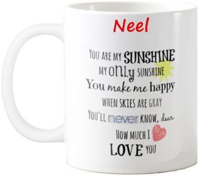 Exocticaa Neel Love Romantic Quotes 71 Ceramic Coffee Mug(325 ml)