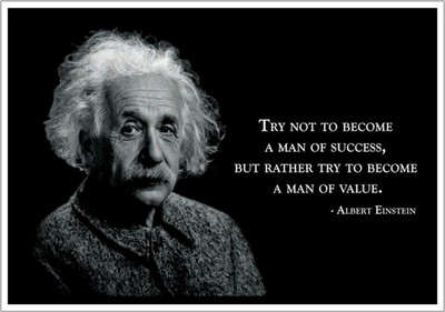 Albert Einstein motivational Thought Paper Poster Paper Print(12 inch X 18 inch, Rolled)