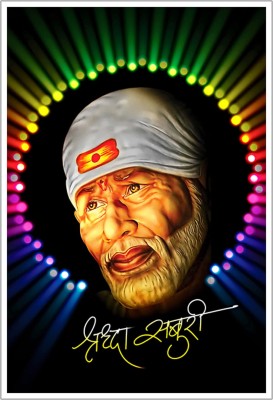 Shirdi Sai baba Religious Paper Poster Paper Print(18 inch X 12 inch, Rolled)