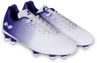 NIVIA Football Shoes For Men(White, Purple , 10)