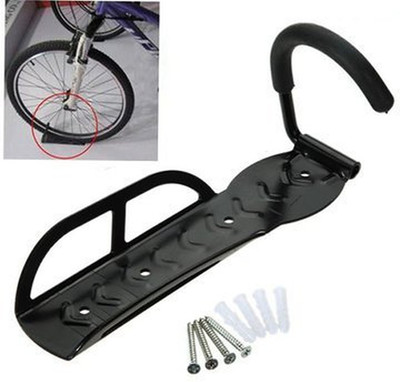 ZIGLY Wall Mounted Bicycle Display Hanger Hook Cycling Stand(Aluminium, Black)