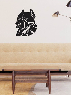 ALLURE 66 cm Dog Head Self Adhesive Sticker(Pack of 1)