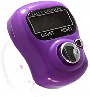 RHONNIUM ® Resettable 5 Digit Mini LCD Electronic Finger Digital Display Counter Hand Tally Digital Tally Counter(Purple Pack of 1)