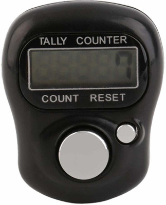 VOLTegIC ™ Digital Tally Counter 5 Digit Clickers Mini Finger Ring LCD Electronic Handheld Resettable Digital Tally Counter(Black Pack of 1)