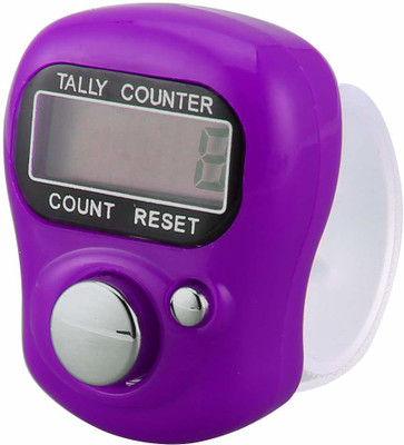 VOLTegIC ™ LCD Electronic Digit Finger Ring Digital Tally Counter Clicker Digital Tally Counter(Purple Pack of 1)