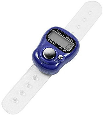 RHONNIUM ™ Mini LCD Electronic Digital Display Finger Hand Tally Data Counter Digital Tally Counter(Blue Pack of 1)