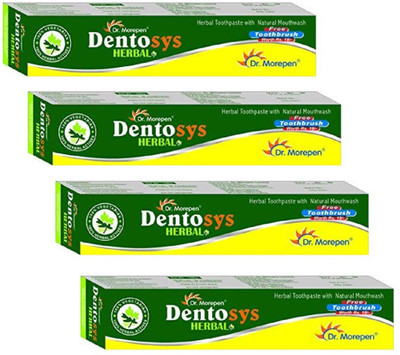 Dr. Morepen Dentosys Herbal Toothpaste ( 4 Pc x 100 gm ) Toothpaste(400 g, Pack of 4)