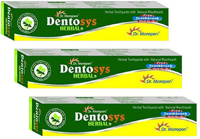 Dr. Morepen Dentosys Herbal Toothpaste ( 3 Pc x 100 gm ) Toothpaste(300 g, Pack of 3)