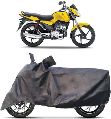 Akshita Enterprises Two Wheeler Cover for Mahindra(Stallio, Black)