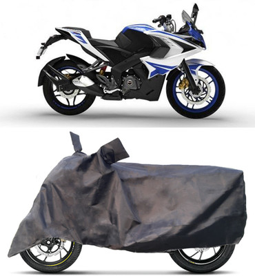 Akshita Enterprises Two Wheeler Cover for Bajaj(Pulsar RS 200, Black)