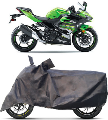 Decorzy Two Wheeler Cover for Kawasaki(Ninja 250, Black)