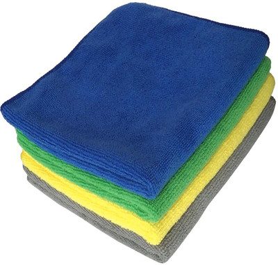 Yashoda lining store Dry Microfiber Cleaning Cloth(4 Units)