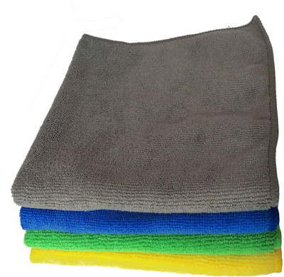 Trosskart Microfiber Vehicle Washing  Cloth(Pack Of 4, 280 GSM)