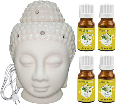 PeepalComm Mogra Diffuser Set PC-EBUDDHA130-4MOG(5 x 8 ml)