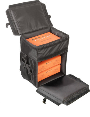 Triage Double Decker Insulated Cake Delivery Bag (Black) 45 L Backpack(Black)