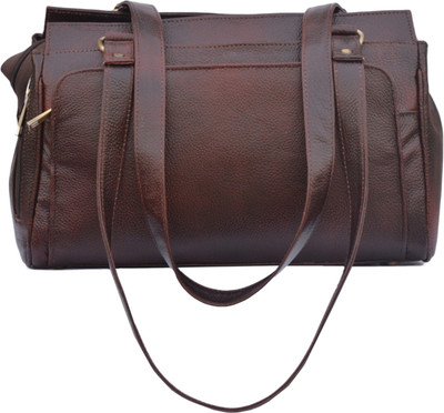 Genwayne small multipurpose leather handbags for women cum shoulderbag (pure leather bag) (Brown) Shoulder Bag(Brown, 30)