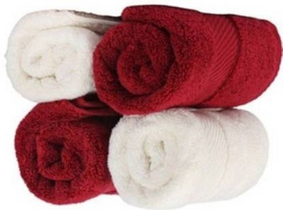 RadhaTex Cotton 300 GSM Bath, Beach, Sport, Hair, Hand, Face Towel Set(Pack of 4)