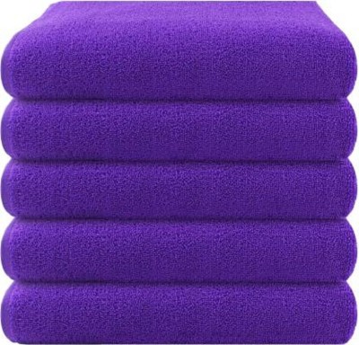 RadhaTex Cotton 300 GSM Bath, Beach, Sport, Hair, Hand, Face Towel Set(Pack of 5)