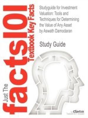 Studyguide for Investment Valuation(English, Paperback, Damodaran Aswath)