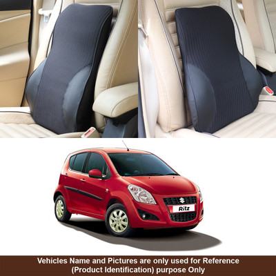 Oshotto Black Fabric Car Pillow Cushion for Maruti Suzuki(Rectangular, Pack of 1)