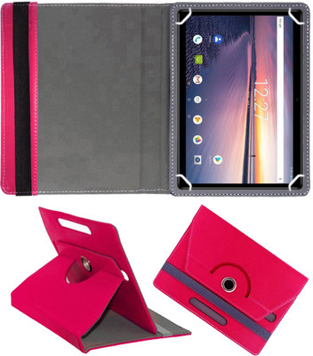 Fastway Flip Cover for iBall Majestic 01(10.1 inch)(Pink, Cases with Holder, Pack of: 1)