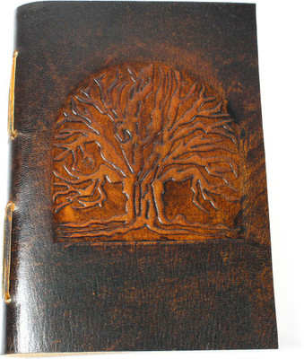 Camlon Exports Leather Notebook Assorted Notebook Unruled 160 Pages(Brown)