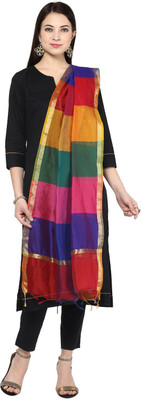 Manaswini Creations Chiffon Checkered Women Dupatta