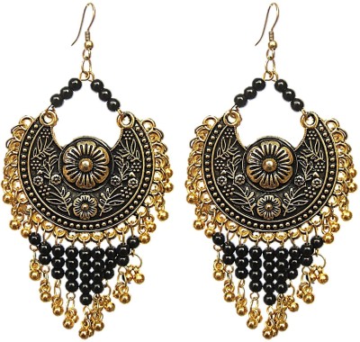 Muccasacra Latest trendy Festival Collection Golden Beads Alloy Drops & Danglers