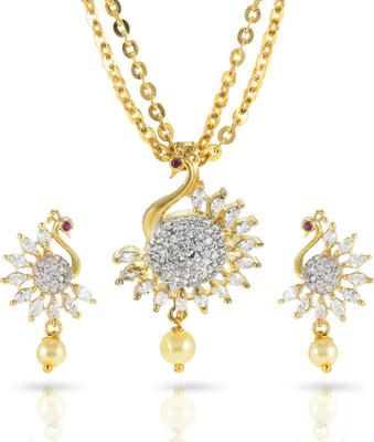 Charms Alloy Gold-plated White, Black Jewellery Set(Pack of 1)