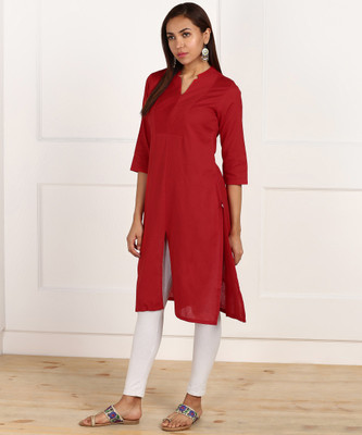 biba-women-self-design-straight-kurtared