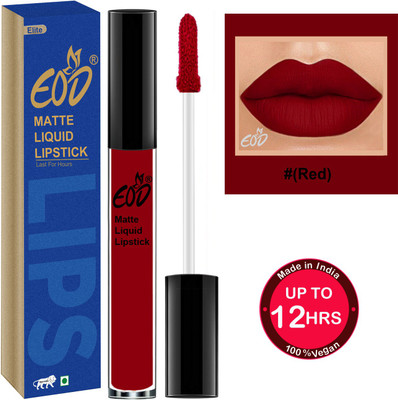 EOD Ultra Soft Matte Lip Cream Liquid Lipstick Non Transfer Set no 109(Red, 3 ml)