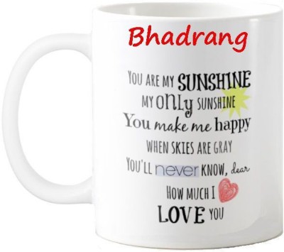 Exocticaa Bhadrang Love Romantic Quotes 71 Ceramic Coffee Mug(325 ml)