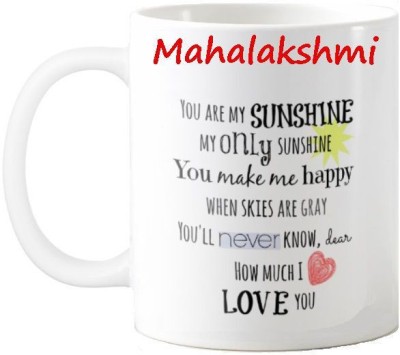 Exocticaa Mahalakshmi Love Romantic Quotes 71 Ceramic Coffee Mug(325 ml)