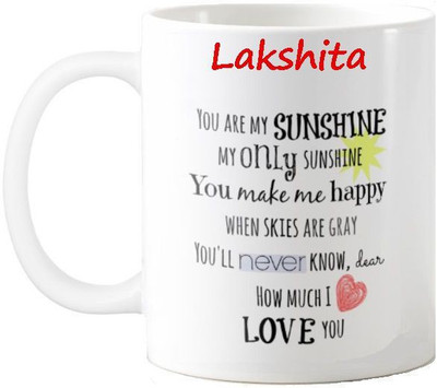 Exocticaa Lakshita Love Romantic Quotes 71 Ceramic Coffee Mug(325 ml) Flipkart