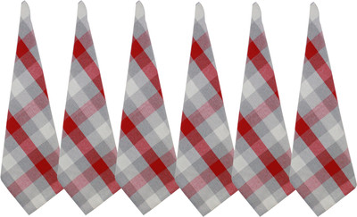 OASIS KT-OH-60043 Red Cloth Napkins(6 Sheets)