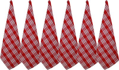 OASIS KT-OH-60028 Red Cloth Napkins(6 Sheets)