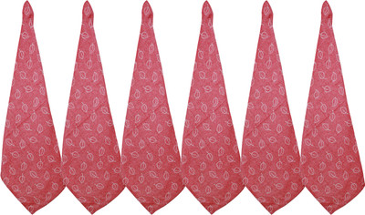 OASIS KT-OH-60036 Red Cloth Napkins(6 Sheets)