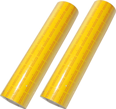 SHIVA 20 Rolls Price Label Paper Tag Sticker MX5500 Labeller Gun White Red Line Self Adhesive Paper Label(Yellow)