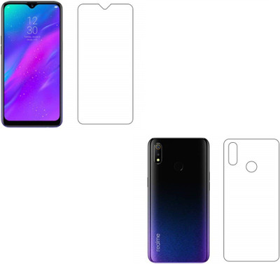COZR Front and Back Screen Guard for Realme 3, Realme 3i, Vivo Y93(Pack of 2)
