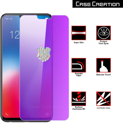 Case Creation Tempered Glass Guard for LG G8 Anti Blue Tempered Glass(Pack of 1)