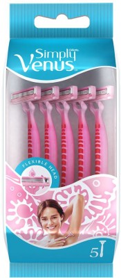 Gillette Simply Venus Hair Removal Razor for Women(Pack of 5)