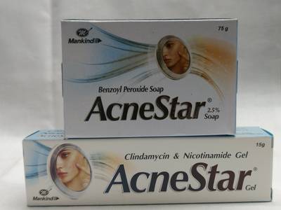 Mankind Combo of AcneStar Gel 15 gm &amp; AcneStar Soap 75 gm (2 x 45 g)