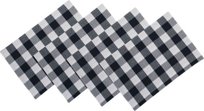 OASIS Rectangular Pack of 4 Table Placemat(Dark Blue, Cotton)