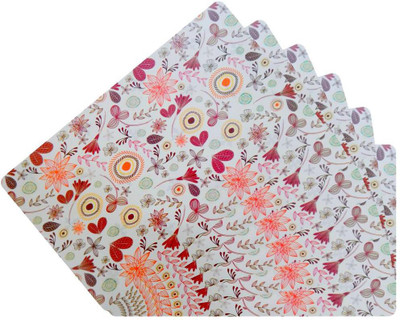 Flipkart SmartBuy Rectangular Pack of 6 Table Placemat(Multicolor, PVC)