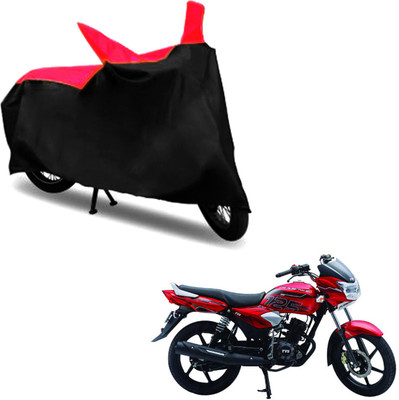 RONISH Two Wheeler Cover for TVS(Phoenix, Black, Red)