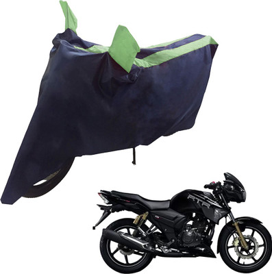 UrbanLifesylers Two Wheeler Cover for TVS(Apache RTR 180, Blue, Green)