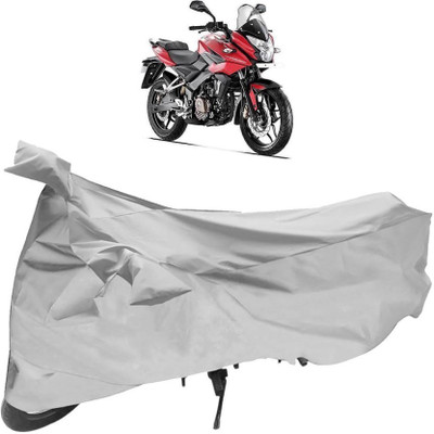 Gargi Traders Waterproof Two Wheeler Cover for Bajaj(Pulsar 180 DTS-i, Silver)